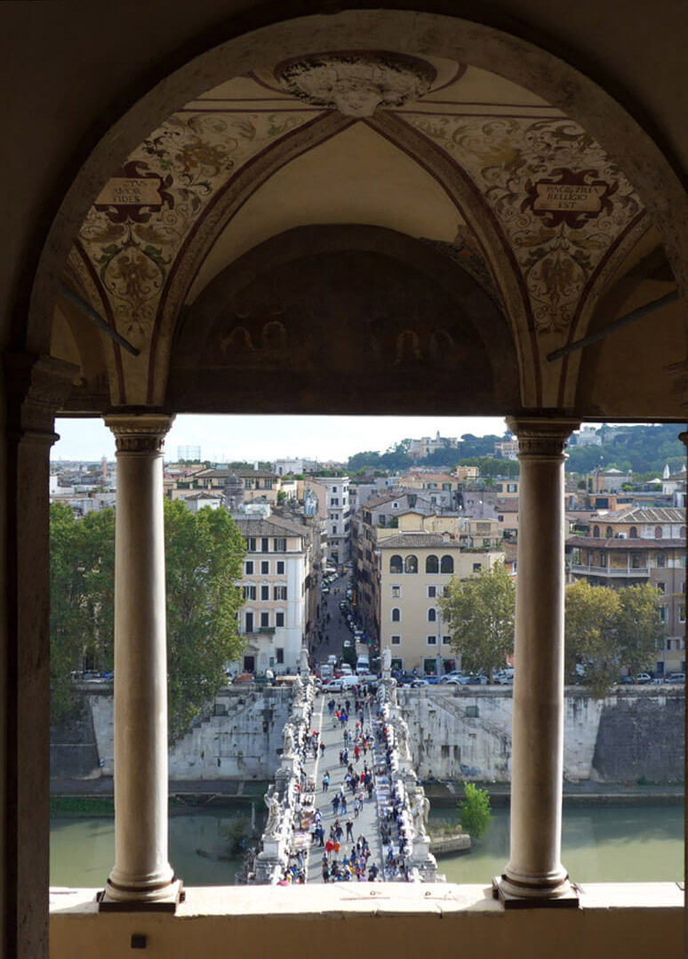 Pont Sant'Angelo in Rome. The Big Vision helps you look ahead and see your path into the future